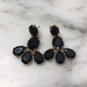 Black and gold Kate Spade earring